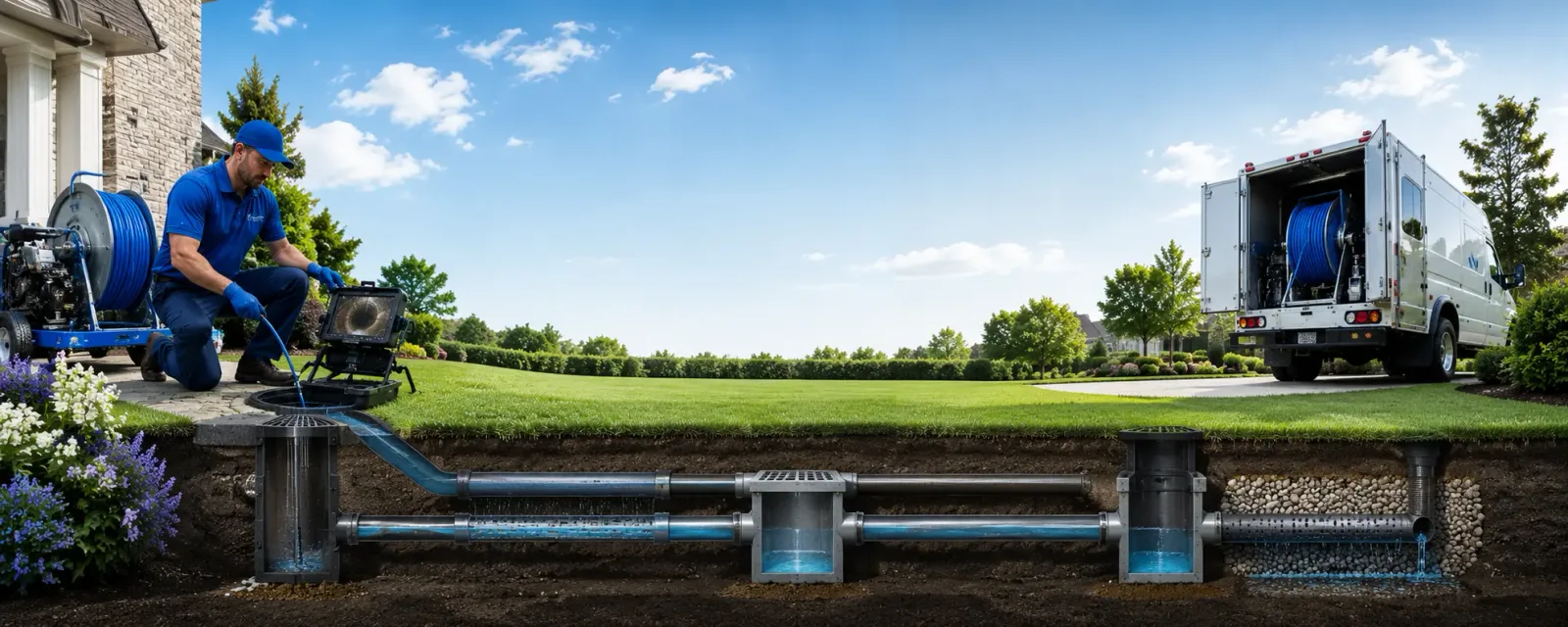 Outdoor drain cleaning information for Wayne, PA